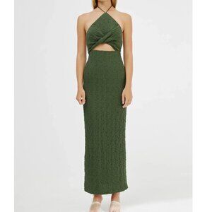 Significant Other Esma Halter Dress in Forest × size 4 NWT